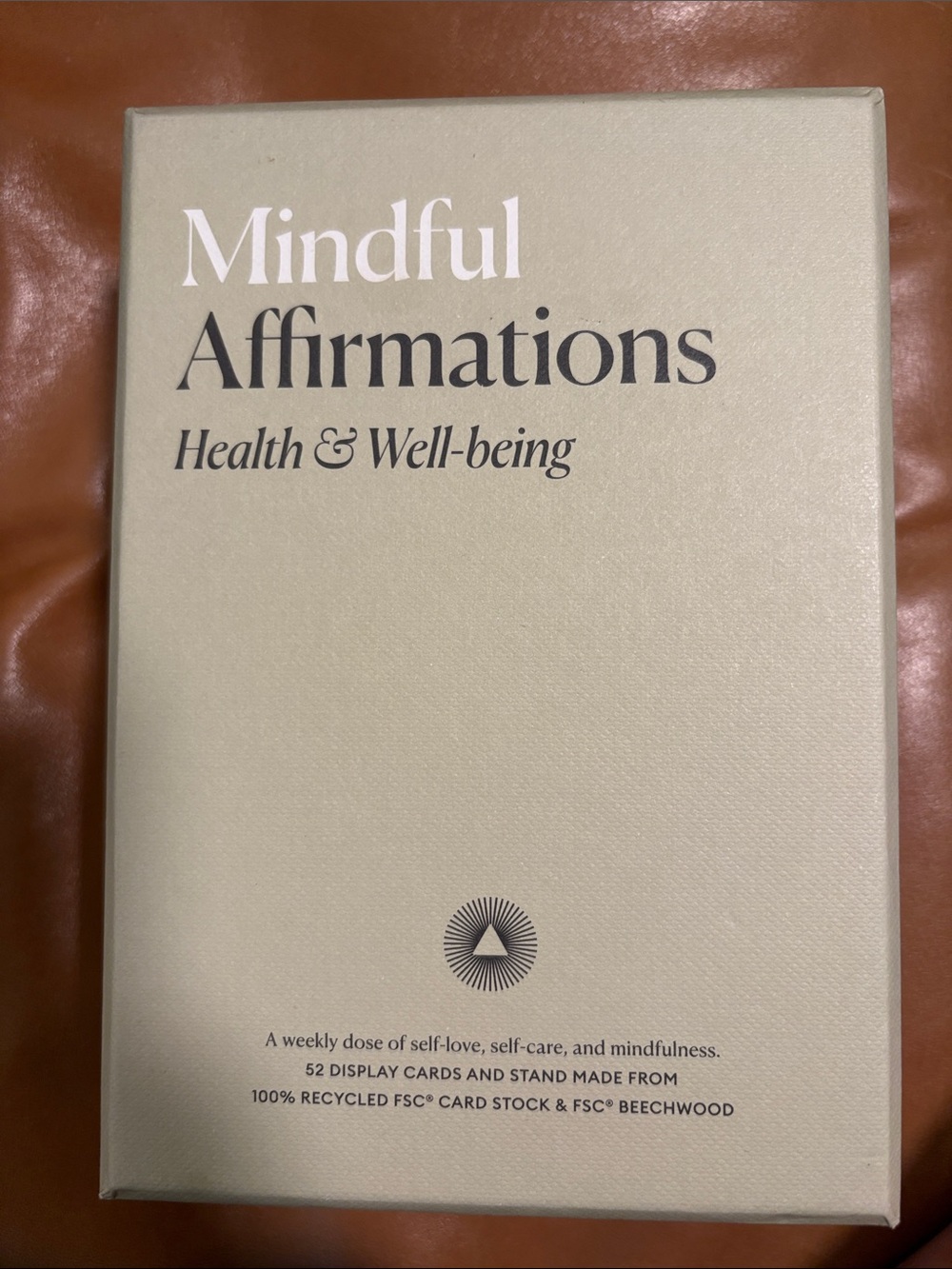 Affirmations Health & Well-being Cream Wall Cards